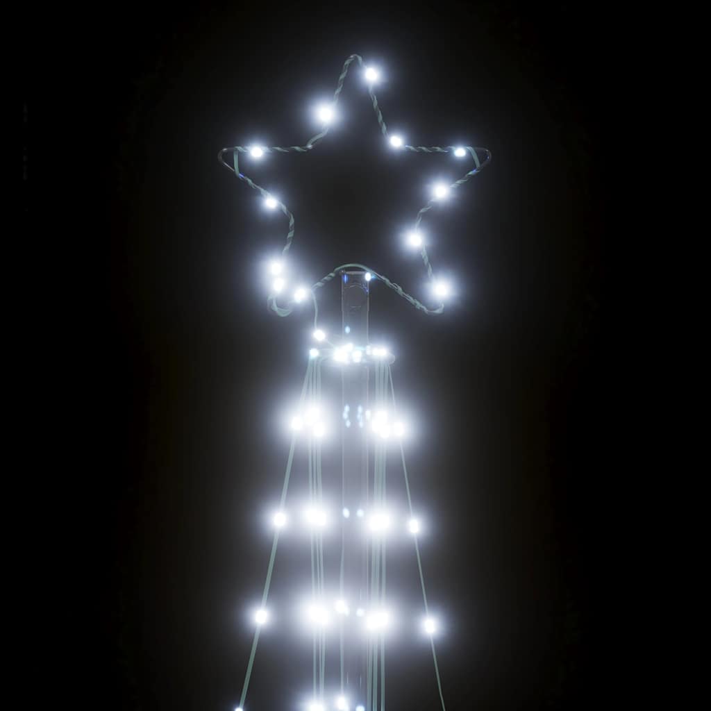 vidaXL LED Weihnachtsbaum 363 LEDs Kaltweiß 182 cm