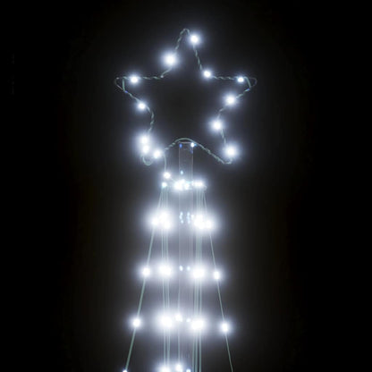 vidaXL LED Weihnachtsbaum 363 LEDs Kaltweiß 182 cm