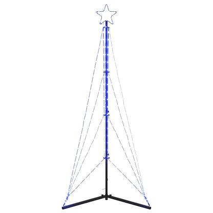 vidaXL LED Weihnachtsbaum 363 LEDs Blau 182 cm