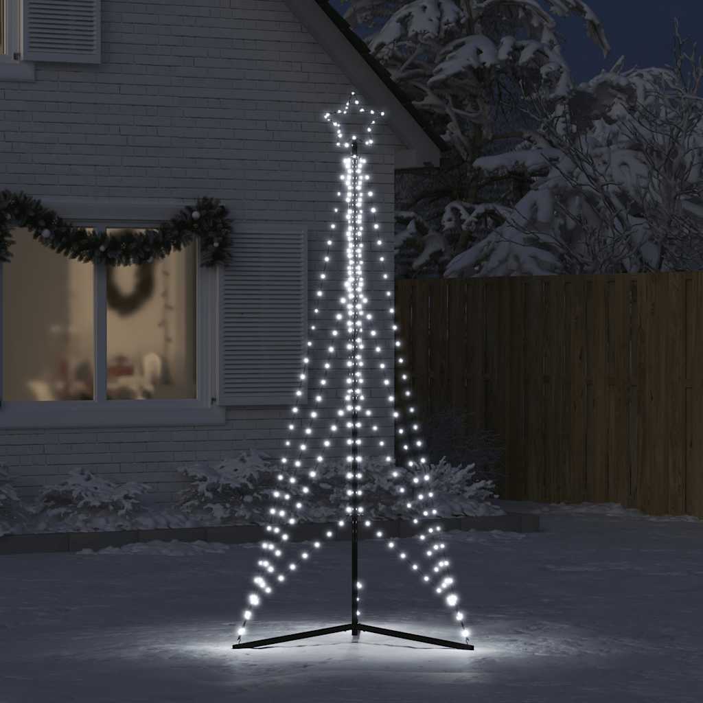 vidaXL Sapin de Noël LED 483 LED blanc froid 240 cm