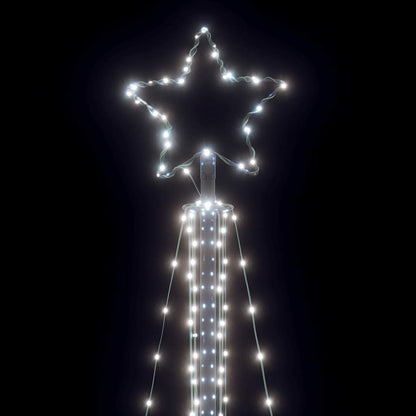 vidaXL Sapin de Noël LED 483 LED blanc froid 240 cm