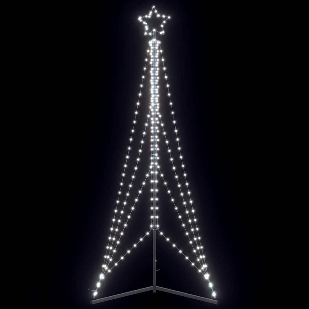 vidaXL Sapin de Noël LED 483 LED blanc froid 240 cm