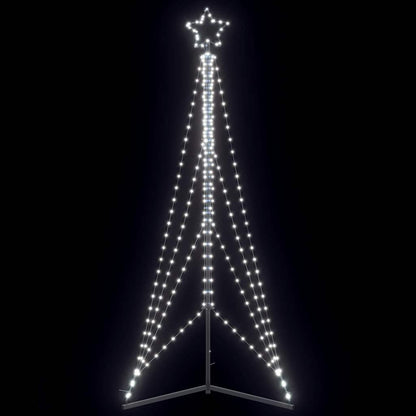 vidaXL Sapin de Noël LED 483 LED blanc froid 240 cm