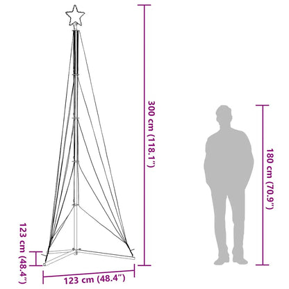vidaXL LED Weihnachtsbaum 525 LEDs Kaltweiß 302 cm