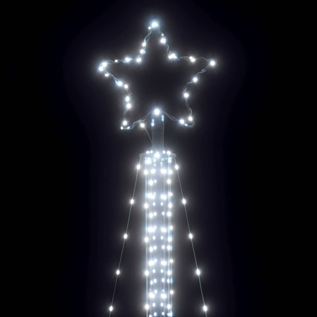 vidaXL LED Weihnachtsbaum 525 LEDs Kaltweiß 302 cm