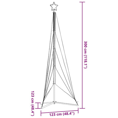 vidaXL LED Weihnachtsbaum 525 LEDs Kaltweiß 302 cm