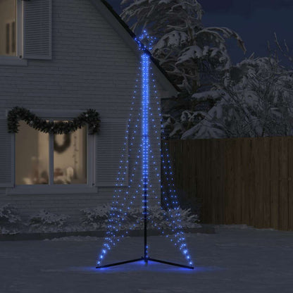 vidaXL Sapin de Noël LED 525 LED Bleu 302 cm