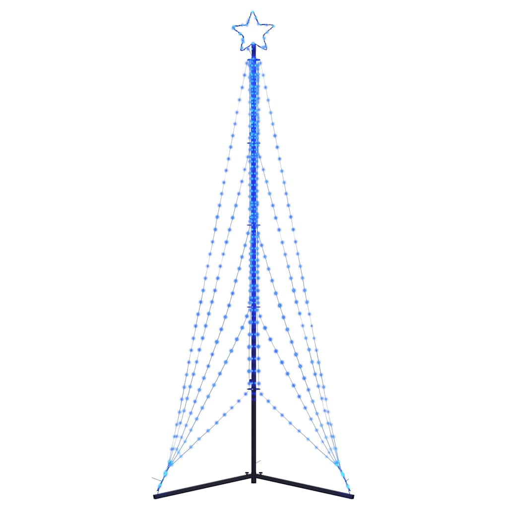 vidaXL Sapin de Noël LED 525 LED Bleu 302 cm