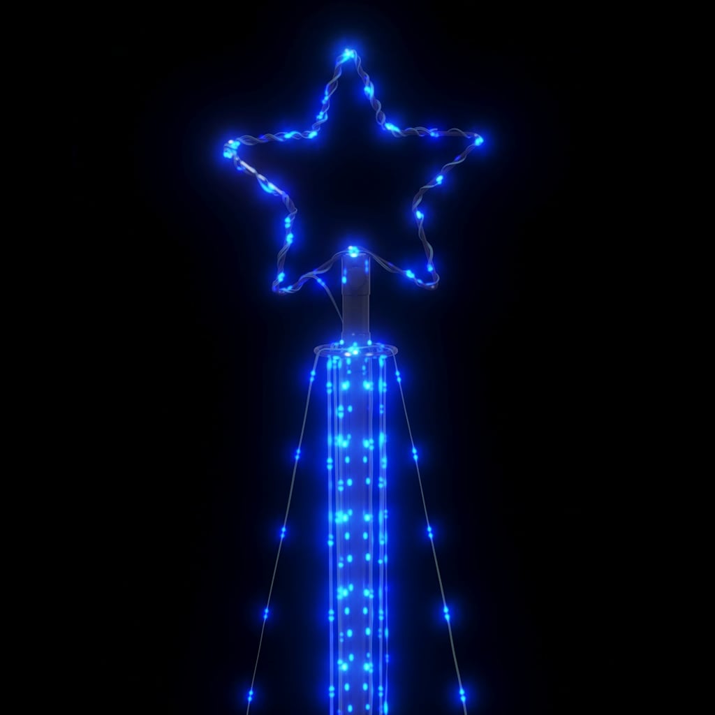 vidaXL Sapin de Noël LED 525 LED Bleu 302 cm