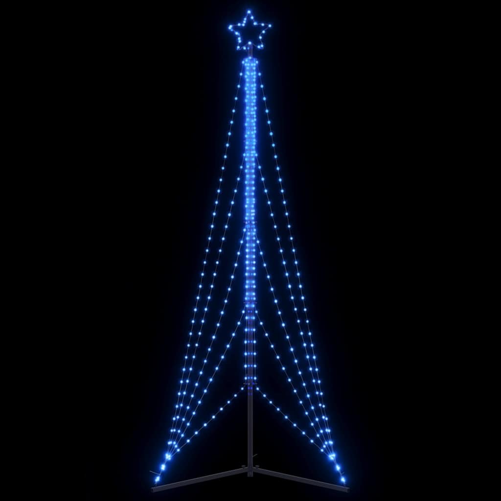 vidaXL Sapin de Noël LED 525 LED Bleu 302 cm