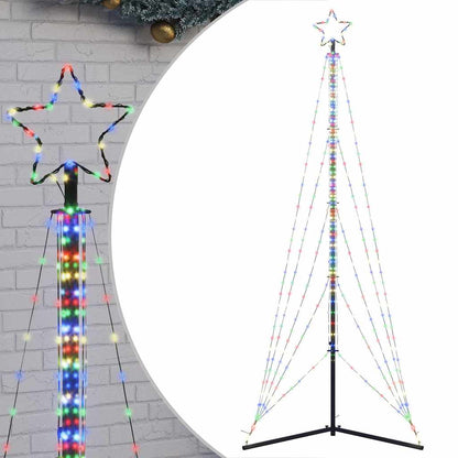 LED Weihnachtsbaum 525 LEDs Mehrfarbig 302 cm