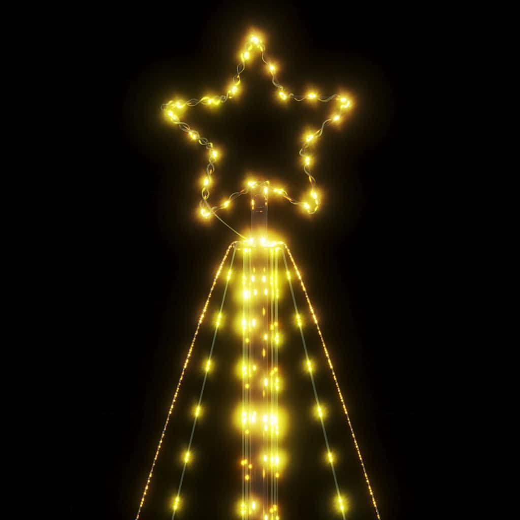 vidaXL LED Weihnachtsbaum 615 LEDs Warmweiß 404,5 cm
