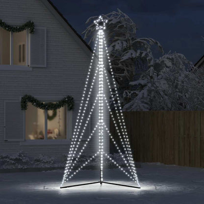 vidaXL LED Weihnachtsbaum 615 LEDs Kaltweiß 404,5 cm
