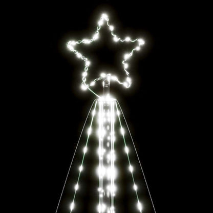 vidaXL LED Weihnachtsbaum 615 LEDs Kaltweiß 404,5 cm