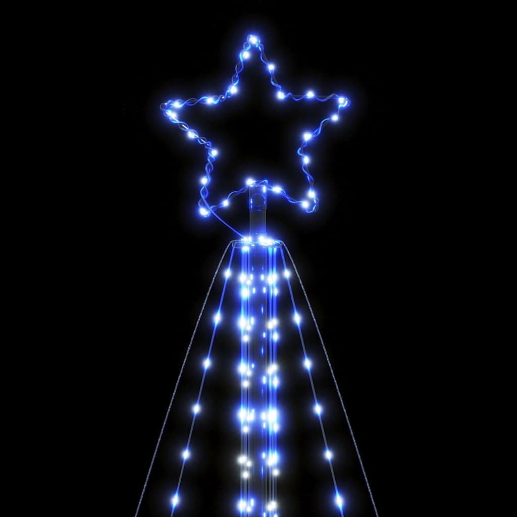 vidaXL LED Weihnachtsbaum 615 LEDs Blau 404,5 cm