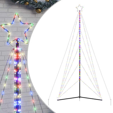 vidaXL LED Weihnachtsbaum 615 LEDs Mehrfarbig 404,5 cm
