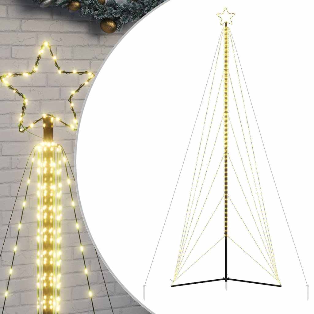 vidaXL Arbre de Noël LED 861 LED blanc chaud 478 cm