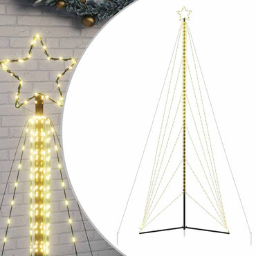 vidaXL Arbre de Noël LED 861 LED blanc chaud 478 cm