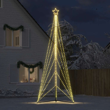 vidaXL Arbre de Noël LED 861 LED blanc chaud 478 cm
