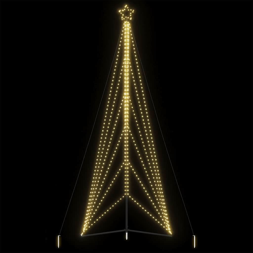 vidaXL Arbre de Noël LED 861 LED blanc chaud 478 cm