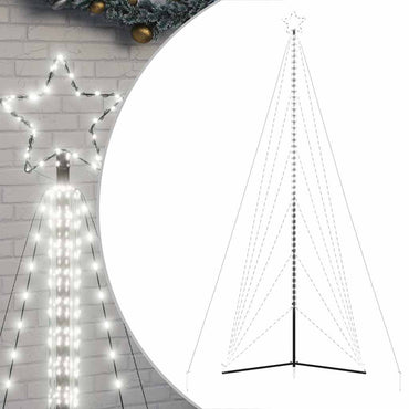 vidaXL LED Weihnachtsbaum 861 LEDs Kaltweiß 478 cm