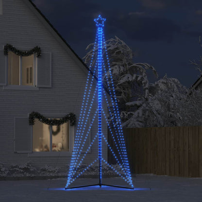 vidaXL Sapin de Noël LED 861 LED Bleu 478 cm