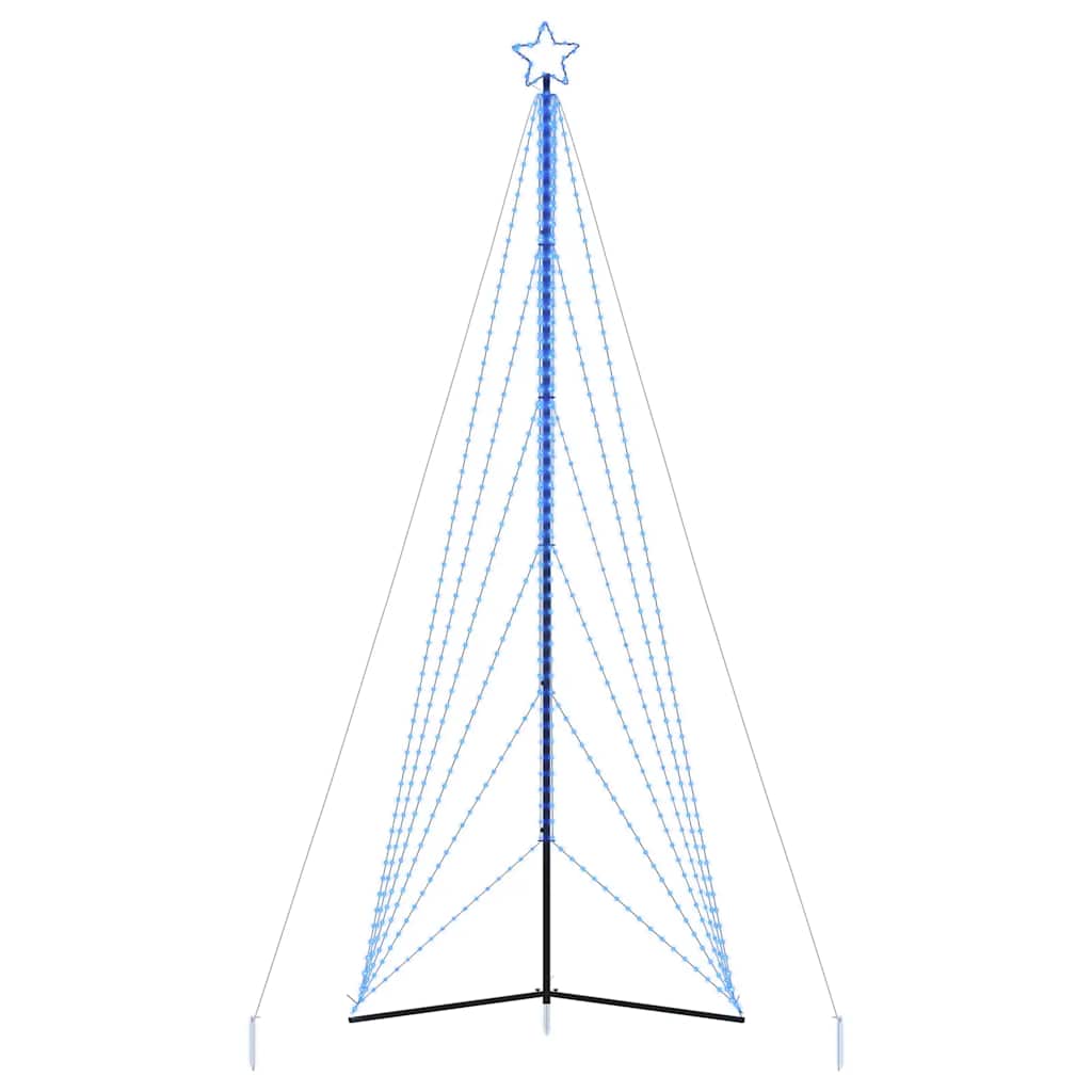 vidaXL Sapin de Noël LED 861 LED Bleu 478 cm