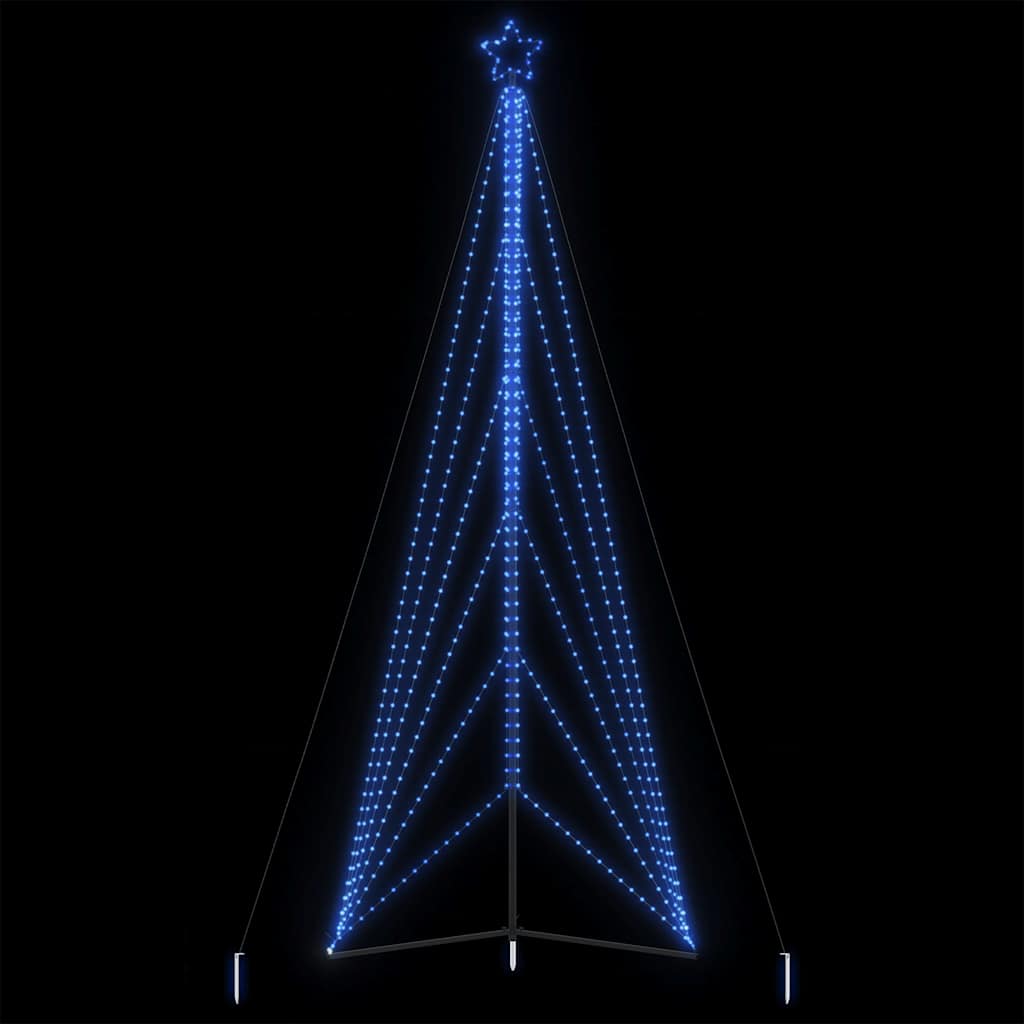 vidaXL Sapin de Noël LED 861 LED Bleu 478 cm