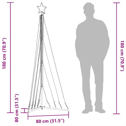 vidaXL Sapin de Noël LED 339 LED Blanc Chaud 187 cm
