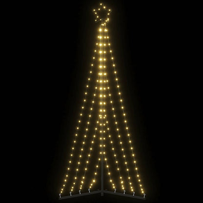 vidaXL Sapin de Noël LED 339 LED Blanc Chaud 187 cm