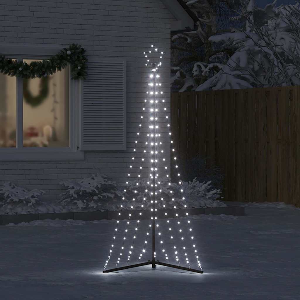 vidaXL Sapin de Noël LED 339 LED Blanc froid 187 cm