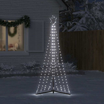 vidaXL Sapin de Noël LED 339 LED Blanc froid 187 cm