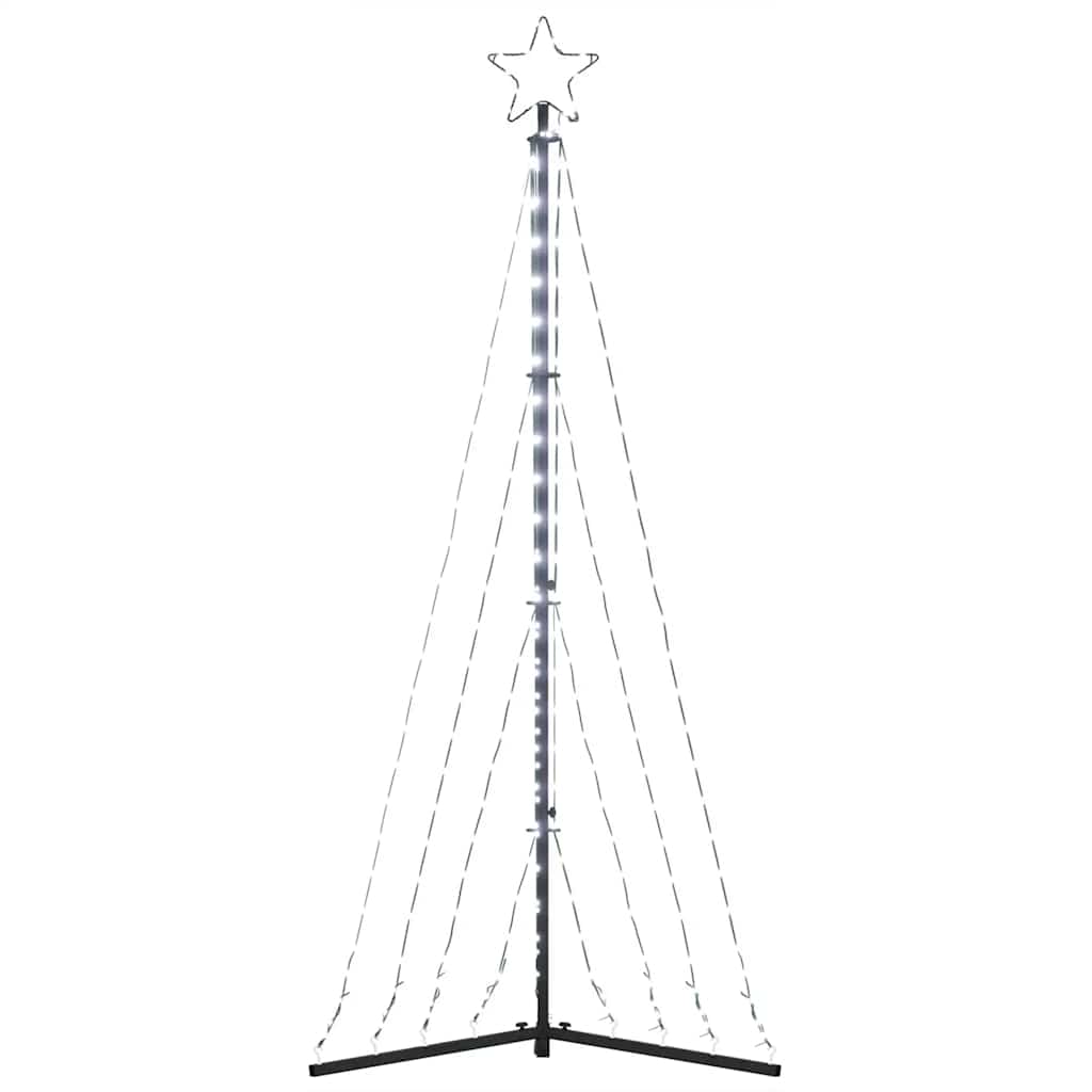 vidaXL Sapin de Noël LED 339 LED Blanc froid 187 cm