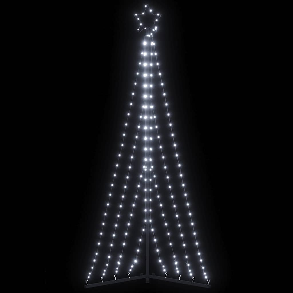 vidaXL Sapin de Noël LED 339 LED Blanc froid 187 cm