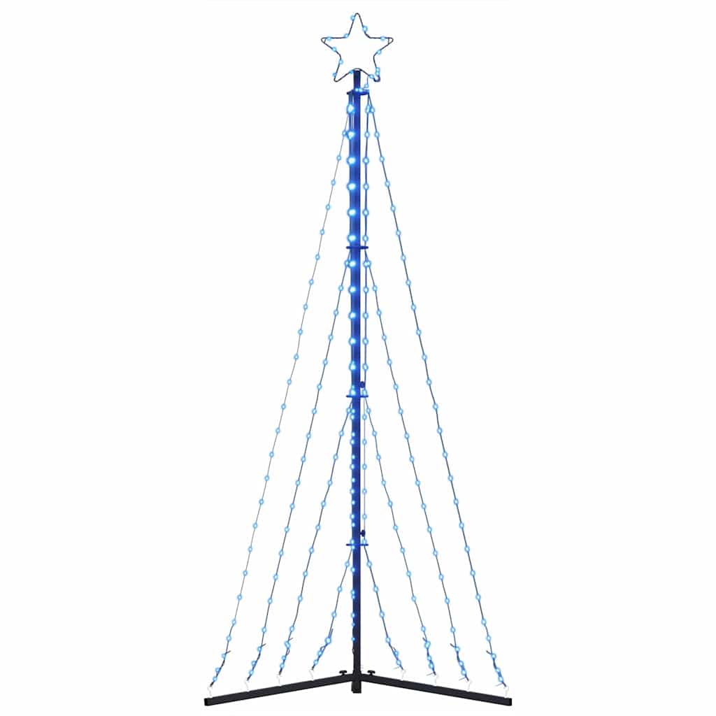 vidaXL Sapin de Noël LED 339 LED Bleu 187 cm
