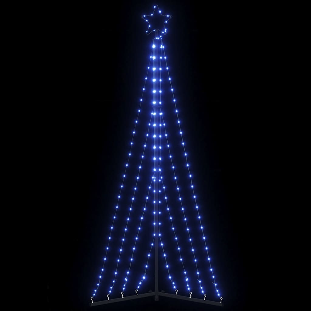 vidaXL Sapin de Noël LED 339 LED Bleu 187 cm