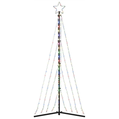 vidaXL Sapin de Noël LED 339 LED Multicolore 187 cm