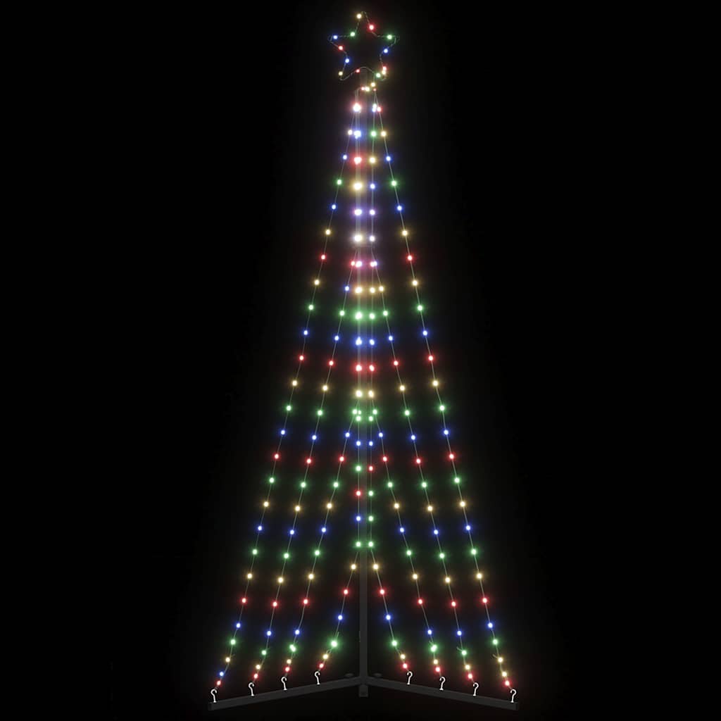 vidaXL Sapin de Noël LED 339 LED Multicolore 187 cm