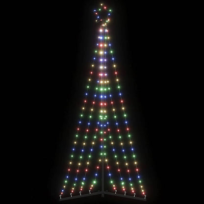 vidaXL Sapin de Noël LED 339 LED Multicolore 187 cm