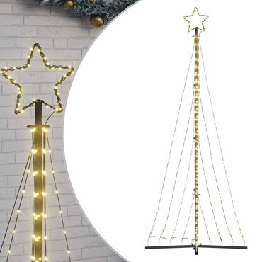 vidaXL Sapin de Noël LED 447 LED blanc chaud 250 cm