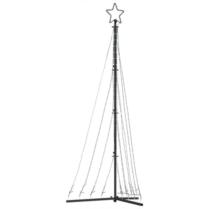 vidaXL Sapin de Noël LED 447 LED blanc chaud 250 cm