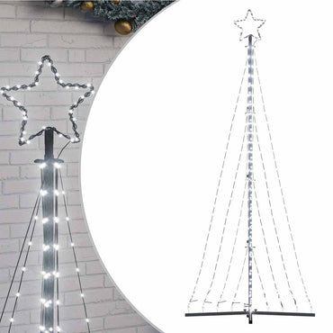 vidaXL Sapin de Noël LED 447 LED Blanc Froid 250 cm