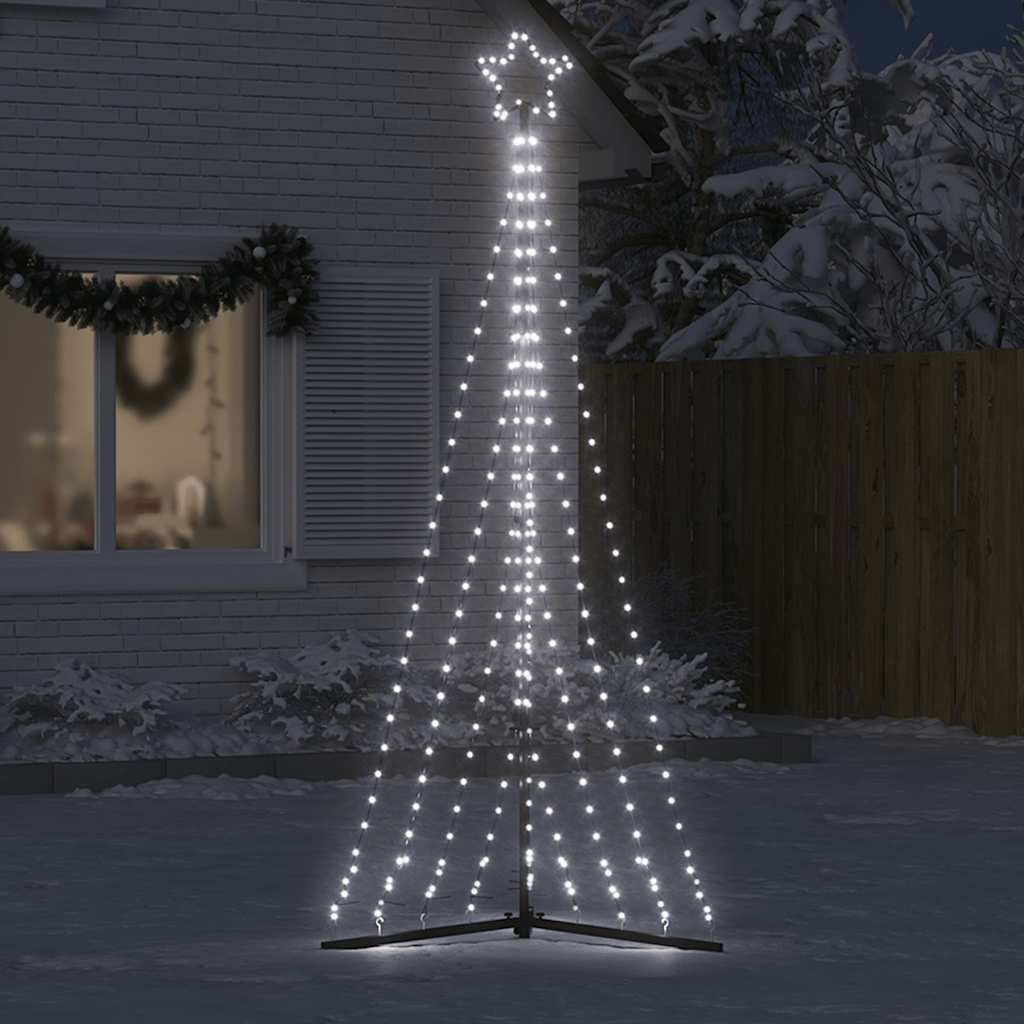 LED Weihnachtsbaum 447 LEDs Kaltweiß 250 cm