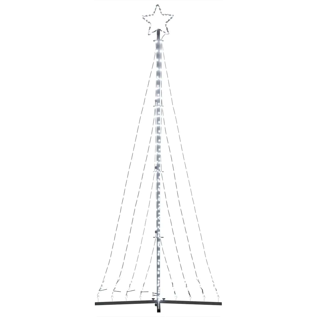 LED Weihnachtsbaum 447 LEDs Kaltweiß 250 cm