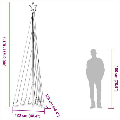 vidaXL LED Weihnachtsbaum 495 LEDs Warmweiß 300,5 cm
