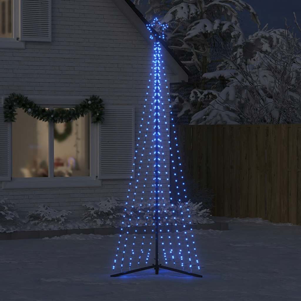 vidaXL Sapin de Noël LED 495 LED Bleu 300,5 cm