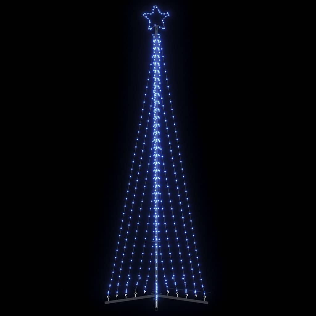 vidaXL Sapin de Noël LED 495 LED Bleu 300,5 cm