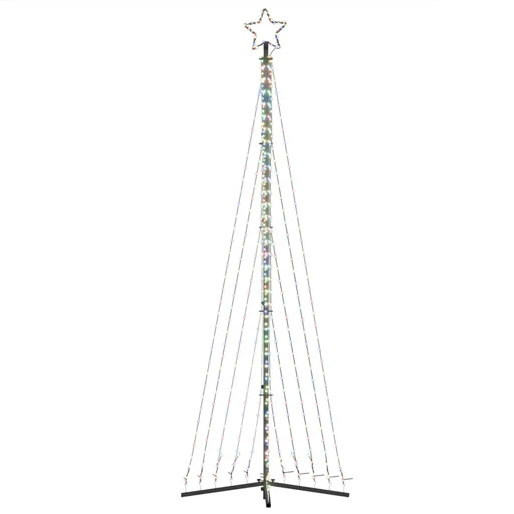 vidaXL Sapin de Noël LED 495 LED Multicolore 300,5 cm