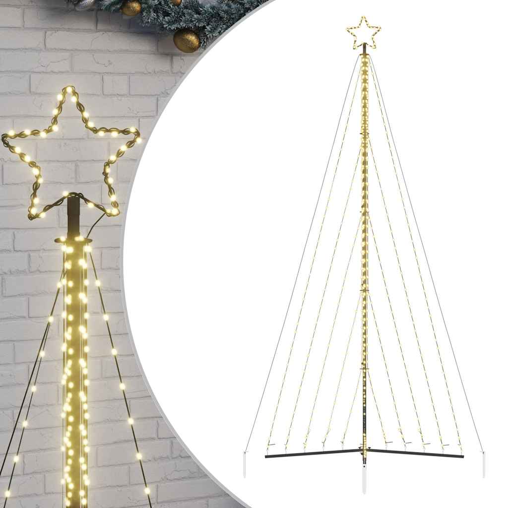 vidaXL Arbre de Noël à LED 570 LED Blanc Chaud 399 cm