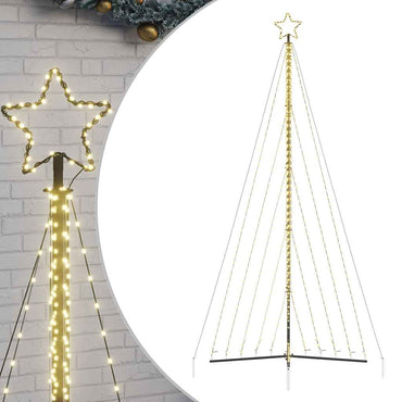 vidaXL Arbre de Noël à LED 570 LED Blanc Chaud 399 cm